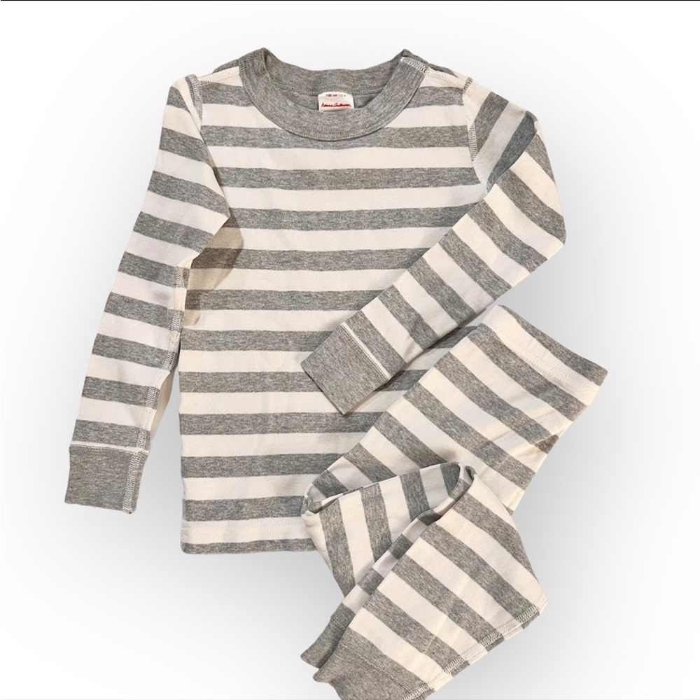 Hanna Andersson gray stripe pajama